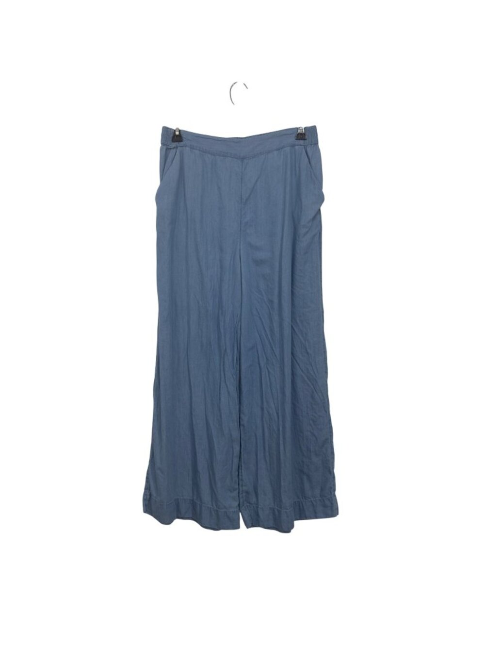 Jessica Simpson Womens Wide-Leg Chambray Pants Light Blue Size Large